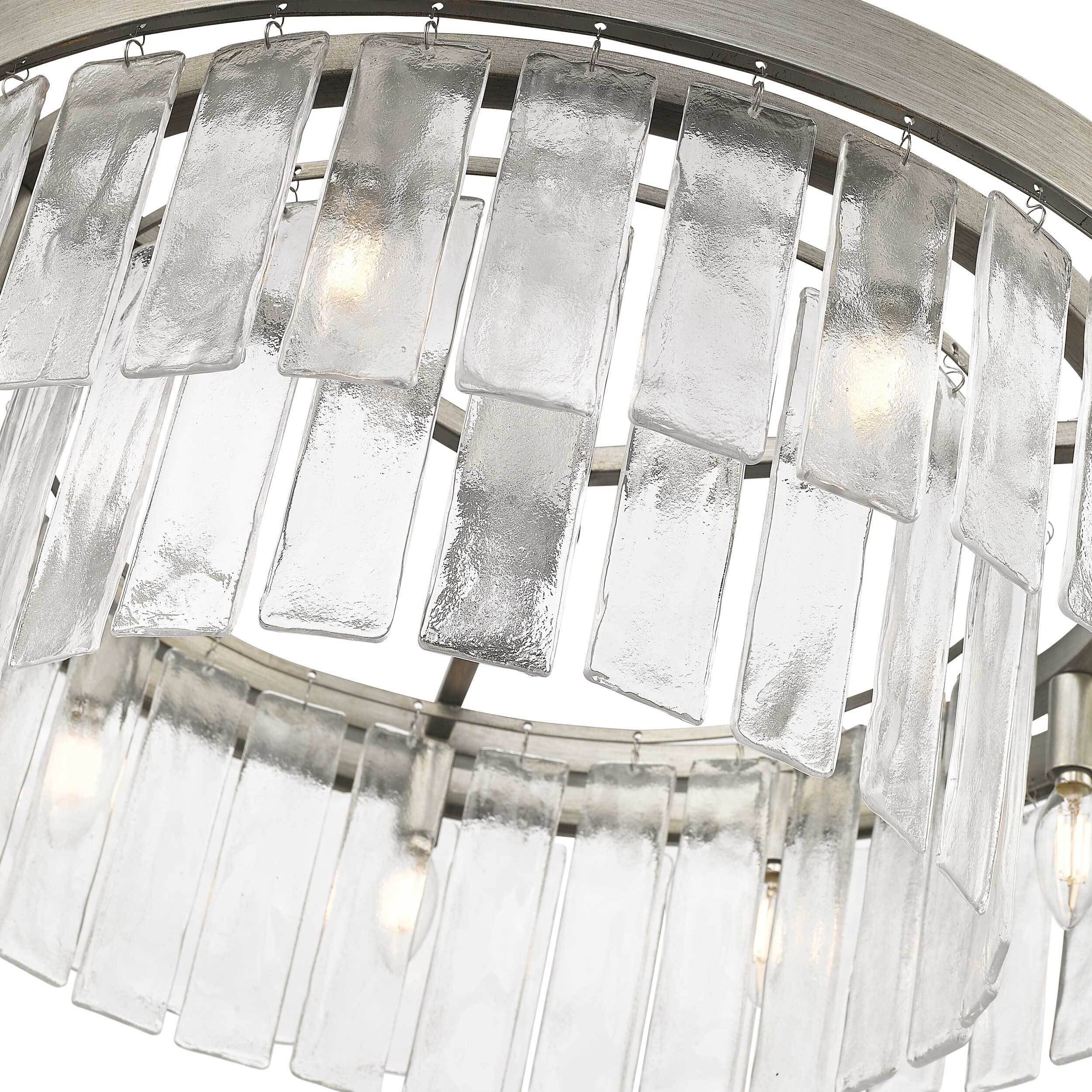 Ciara 9 Light 27 inch Peruvian Silver Chandelier Ceiling Light