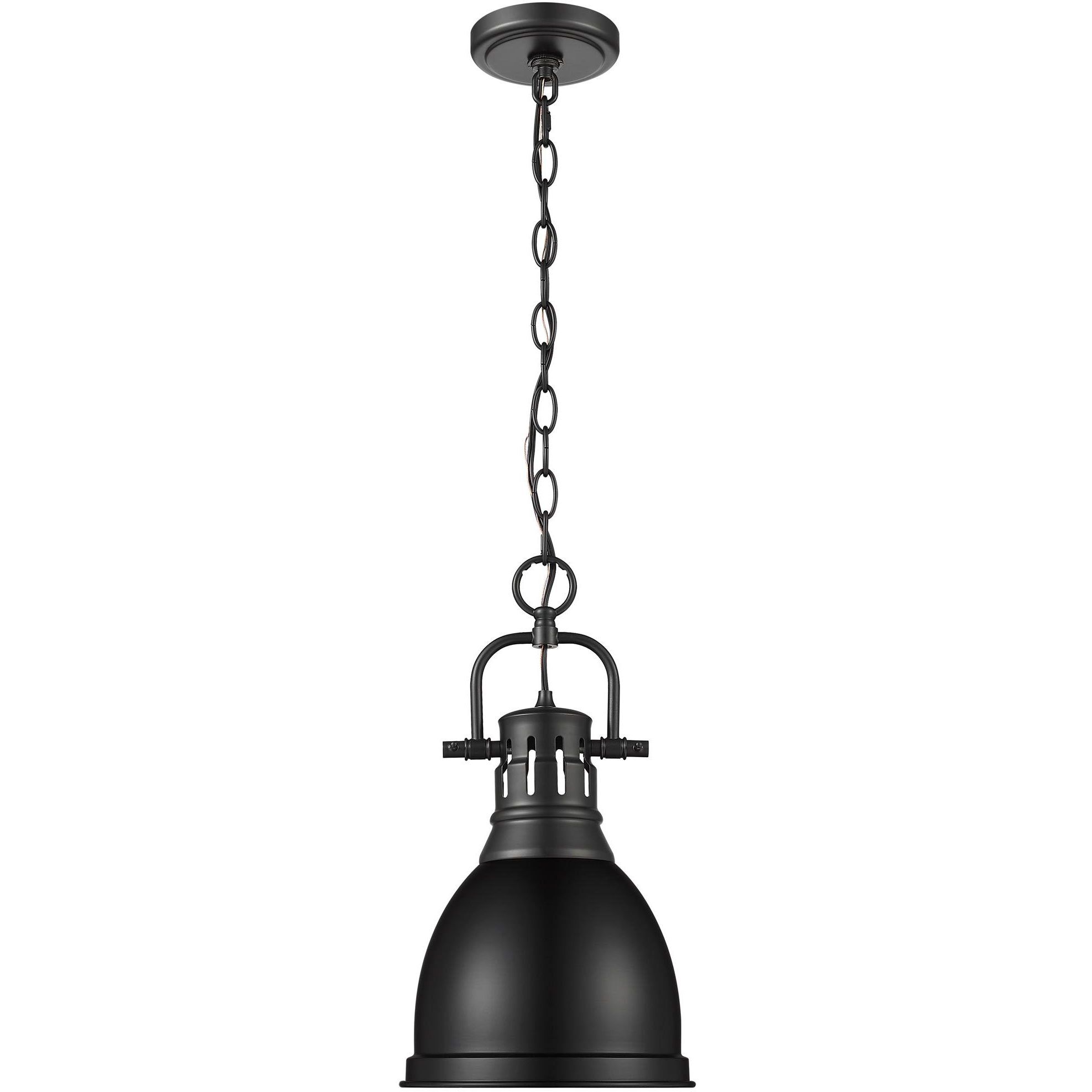 Yep Duncan 1 Light 8.88 inch Matte Black Pendant Ceiling Light, Small