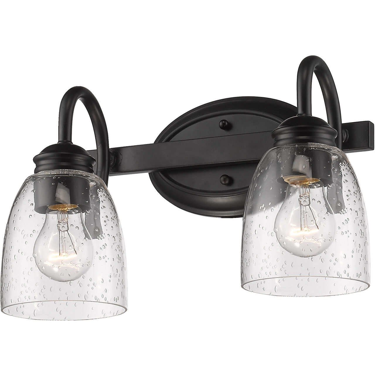 Parrish Vanity Wall Light in Matte Black