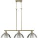 Yep Duncan Island Light Ceiling Light in Aged Brass, Pewter