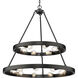 Castile 32 inch 60.00 watt Matte Black Chandelier Ceiling Light