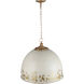 Alison 5 Light 21 inch Vintage Gold Pendant Ceiling Light in Antique Ivory