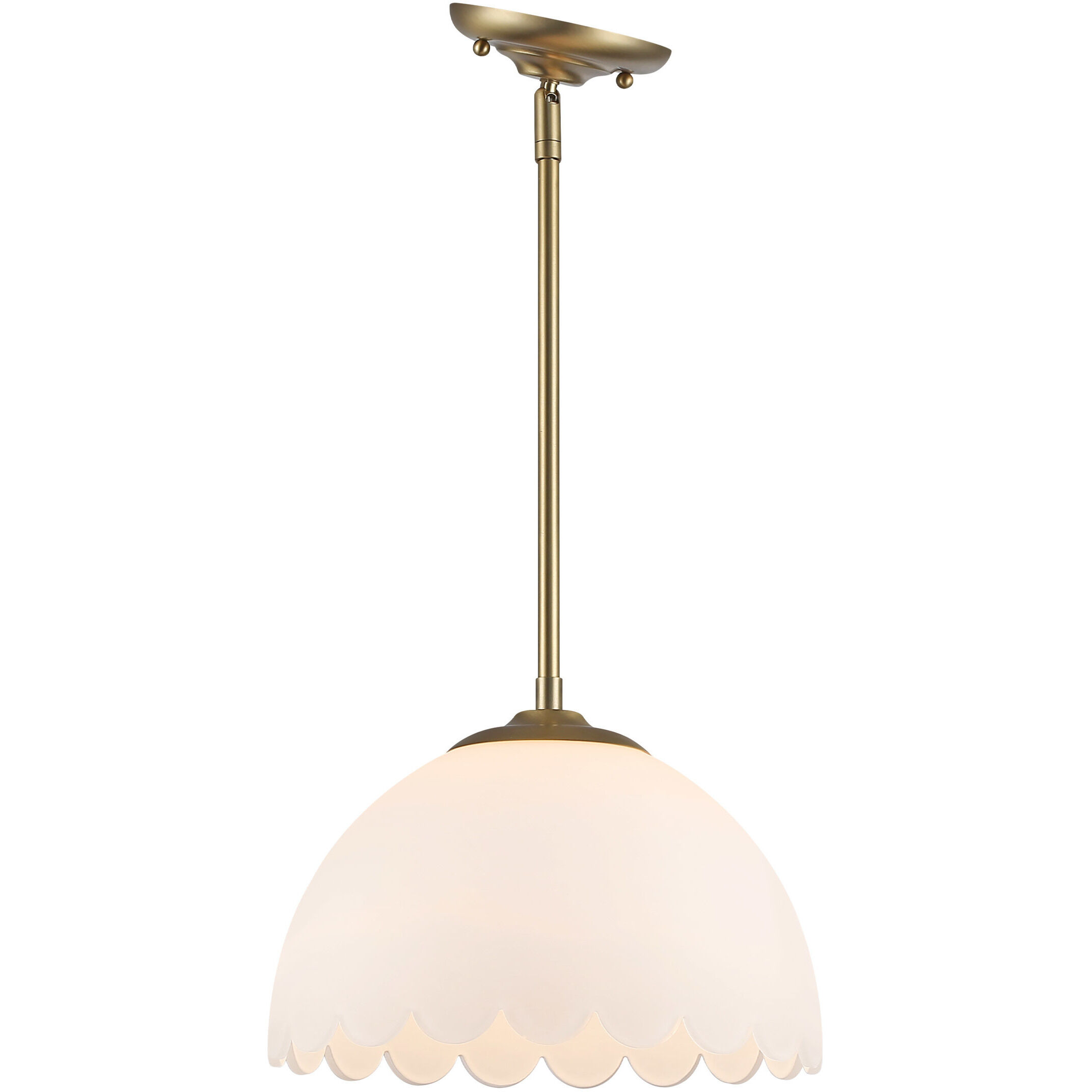 Dorinda Pendant Ceiling Light in Brushed Champagne Brass