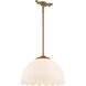 Dorinda Pendant Ceiling Light in Brushed Champagne Brass