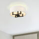 Eliana 4 Light 15.5 inch Matte Black Semi-Flush Mount Ceiling Light