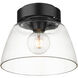 Remy 1 Light 10 inch Matte Black Flush Mount Ceiling Light