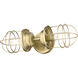 Seaport Vanity Wall Light in Brushed Champagne Brass