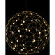Spheris LED 23.63 inch Natural Brass Globe Pendant Ceiling Light
