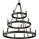 Alastair 32 inch 60.00 watt Matte Black Chandelier Ceiling Light