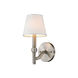 Waverly 1 Light 6 inch Pewter Wall Sconce Wall Light in Classic White