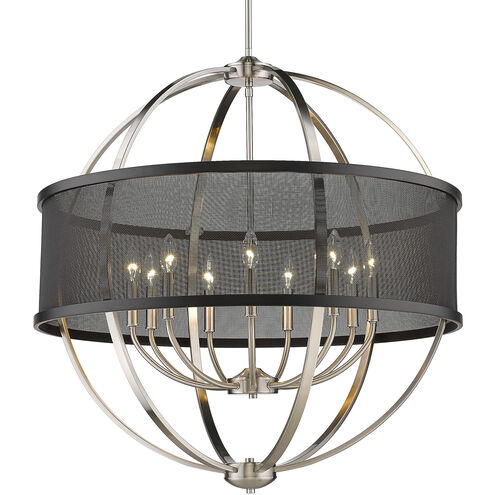 Colson 9 Light 32.63 inch Pewter Chandelier Ceiling Light