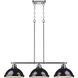 Yep Duncan Island Light Ceiling Light in Chrome, Black