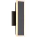 Obsidian LED 11.75 inch Sand Black Outdoor Wall Sconce