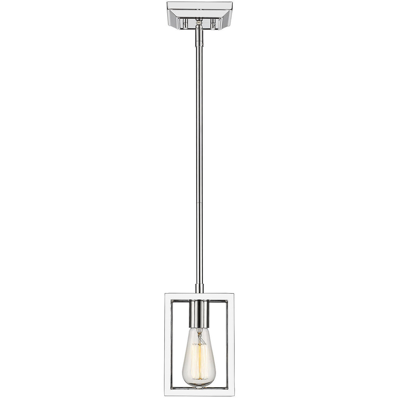 Wesson 1 Light 5 inch Chrome Pendant Ceiling Light