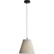 Clarus Pendant Ceiling Light in White Sandstone Cement