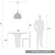 Calypso 1 Light 15.75 inch Matte Black Pendant Ceiling Light, Medium