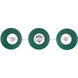 Orwell 3 Light 35.75 inch Chrome Linear Pendant Ceiling Light in Pine Green