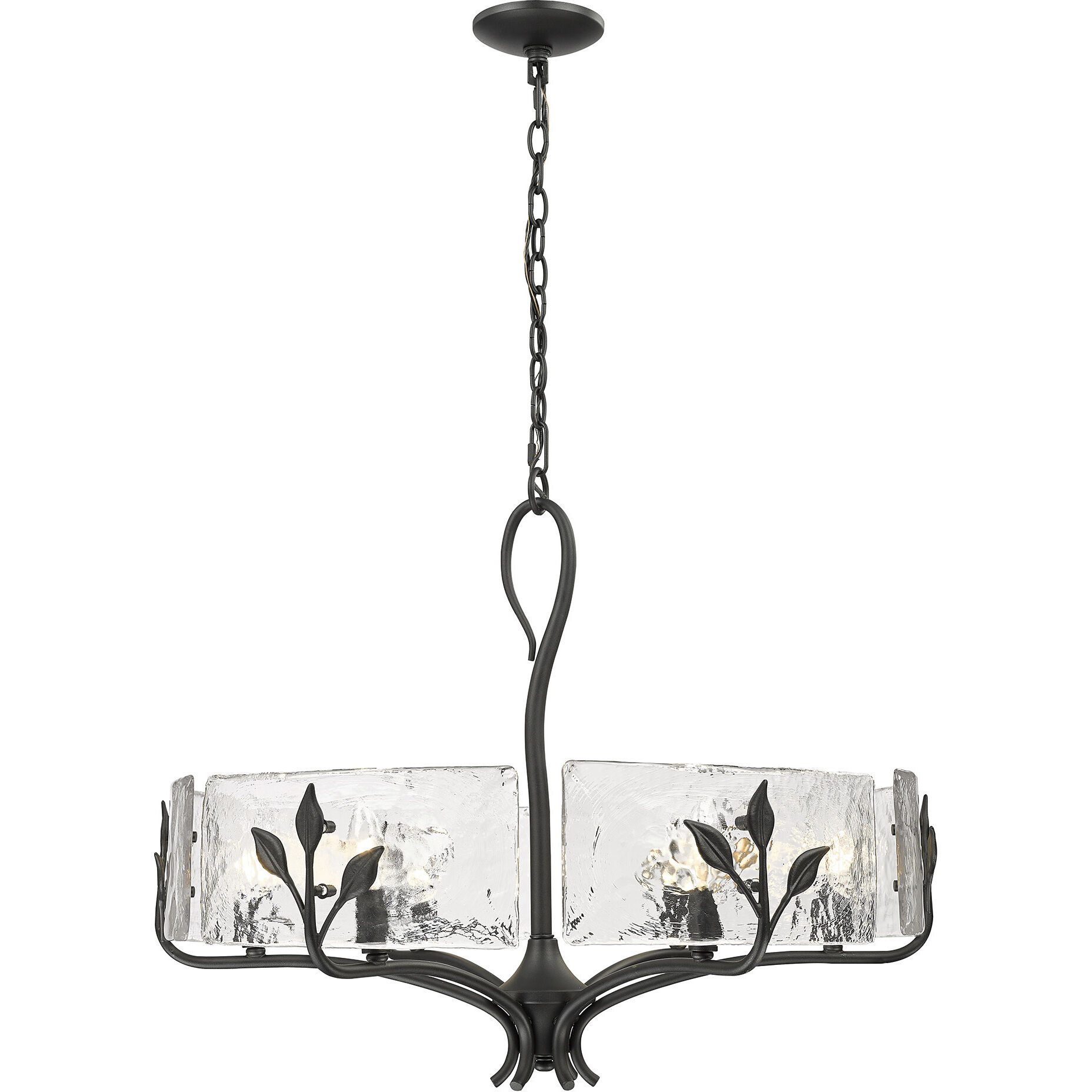 Calla 27.75 inch 60.00 watt Natural Black Chandelier Ceiling Light