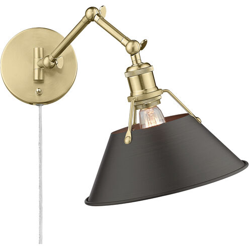 Orwell Articulating Wall Sconce Wall Light in Rubbed Bronze, Brushed Champagne Bronze