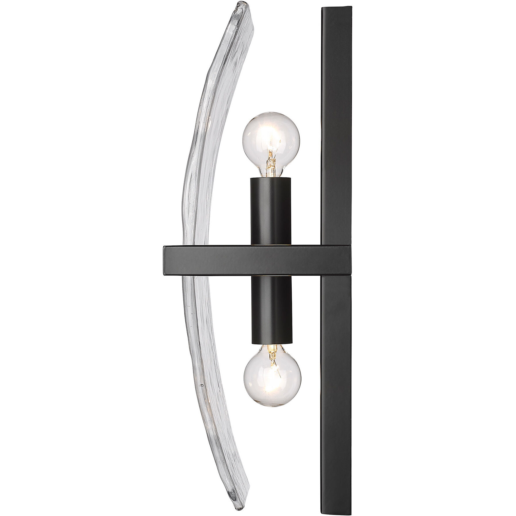 Aenon 2 Light 6.25 inch Matte Black Wall Sconce Wall Light