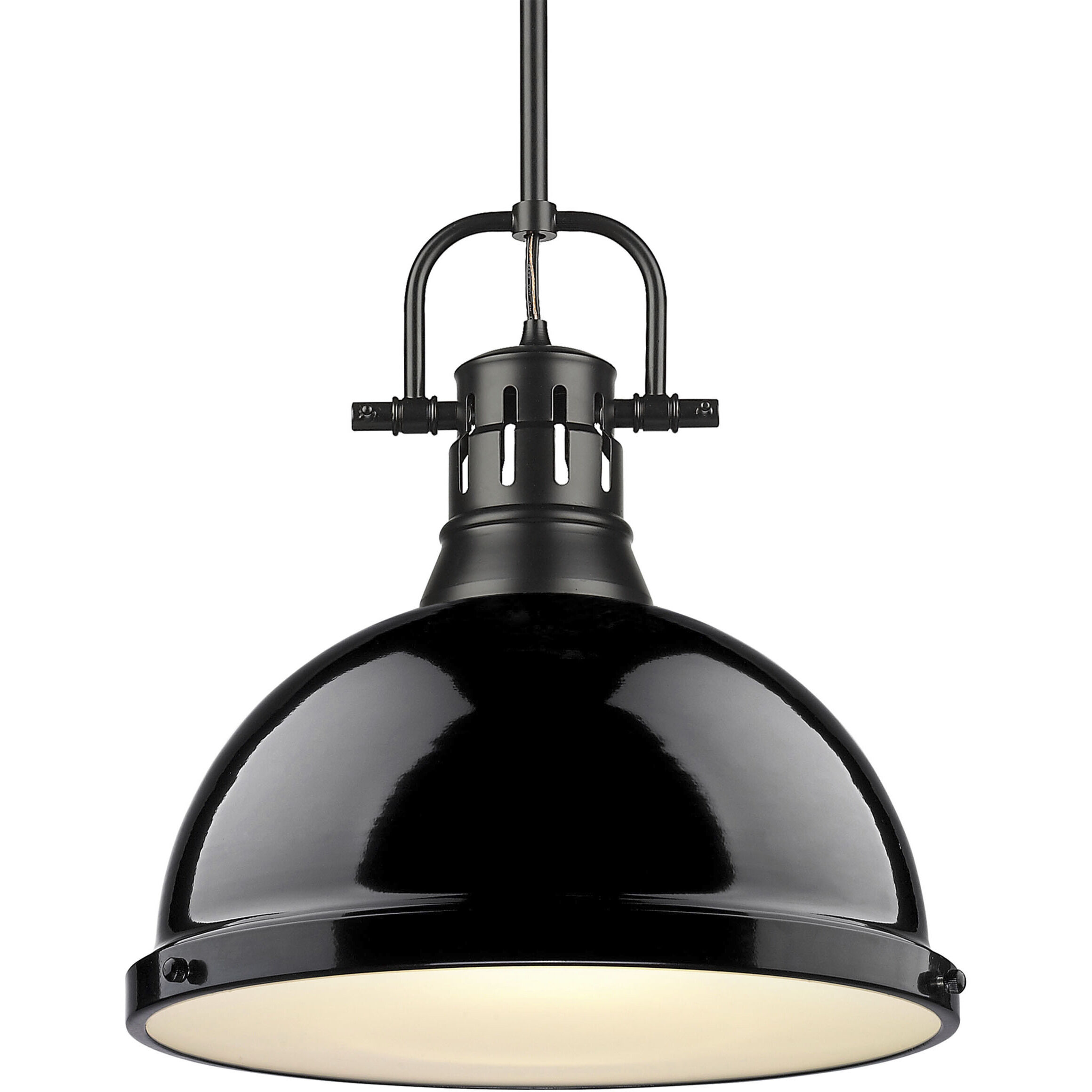 Yep Duncan Pendant Ceiling Light in Matte Black, Black, Large