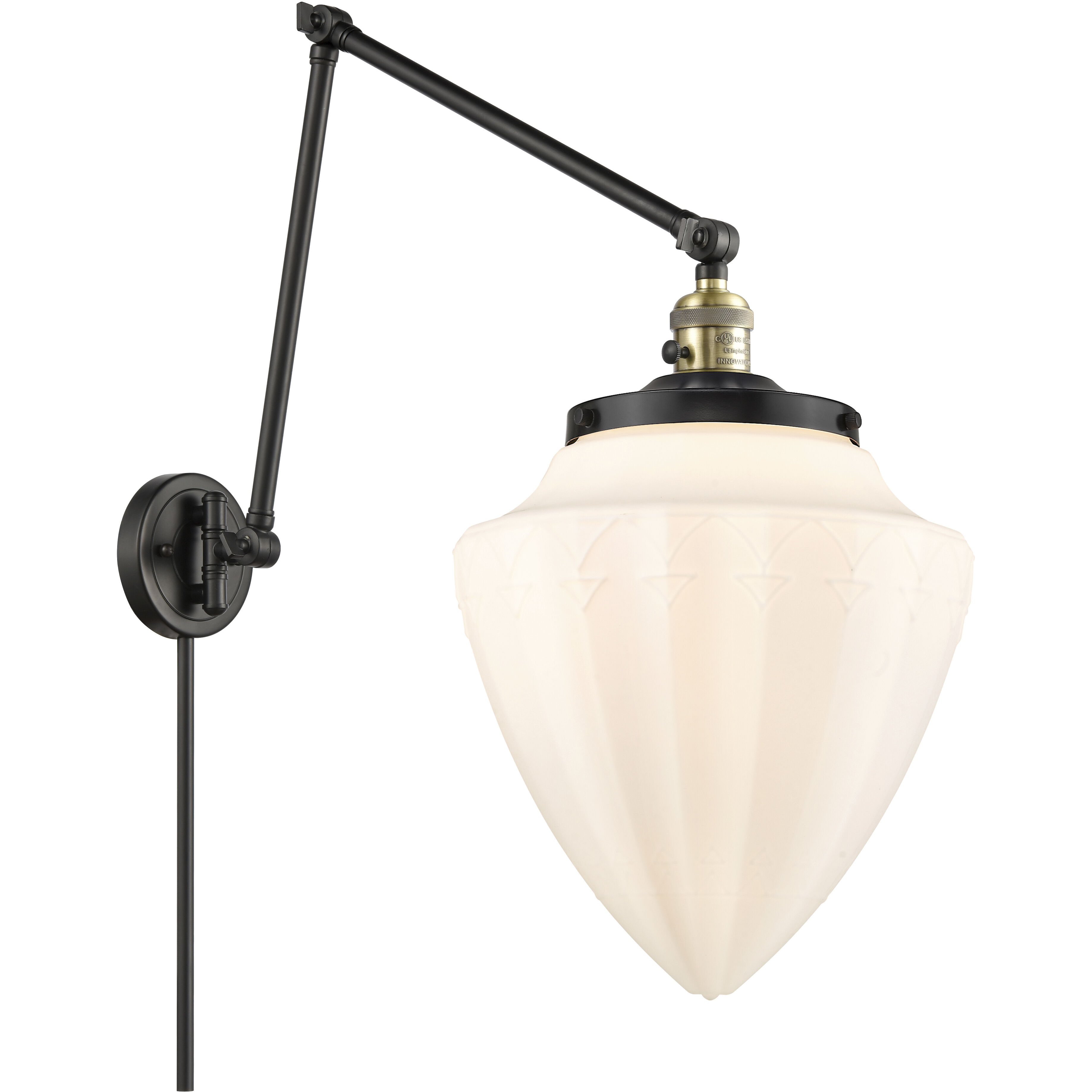 Franklin Restoration Bullet 1 Light 12.00 inch Swing Arm Light/Wall Lamp