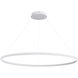 Veritas LED 47.25 inch Sand White Ring Chandelier Ceiling Light