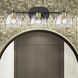 Roxie Vanity Wall Light in Matte Black/Brushed Champagne Brass