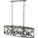 Alcott Island Light Ceiling Light in Antique Black Iron