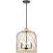 Nassau 3 Light 14.88 inch Matte Black Pendant Ceiling Light