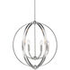 Colson 6 Light 26 inch Pewter Chandelier Ceiling Light in No Shade