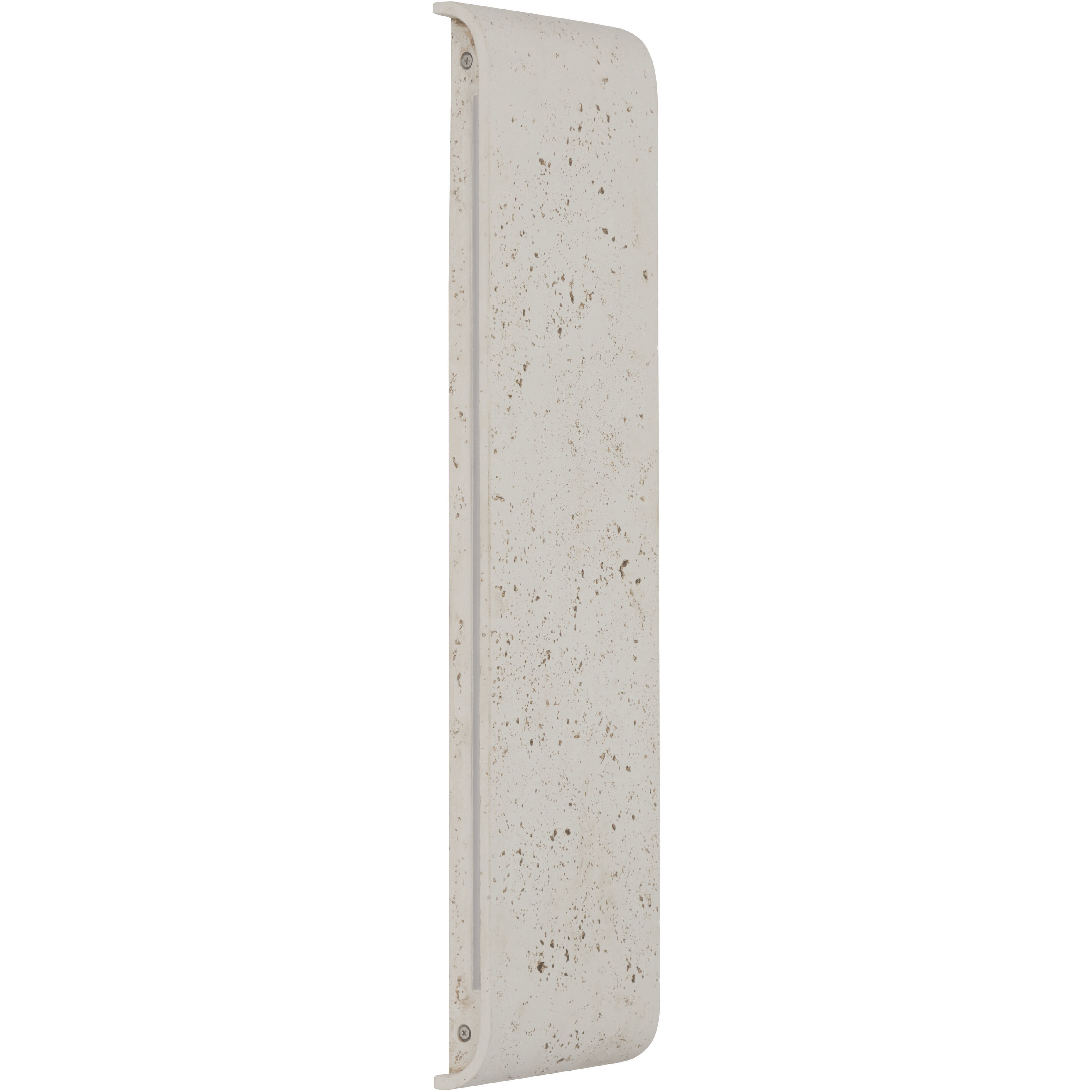 Stela 1 Light 6.25 inch White Travertine Outdoor Wall Light