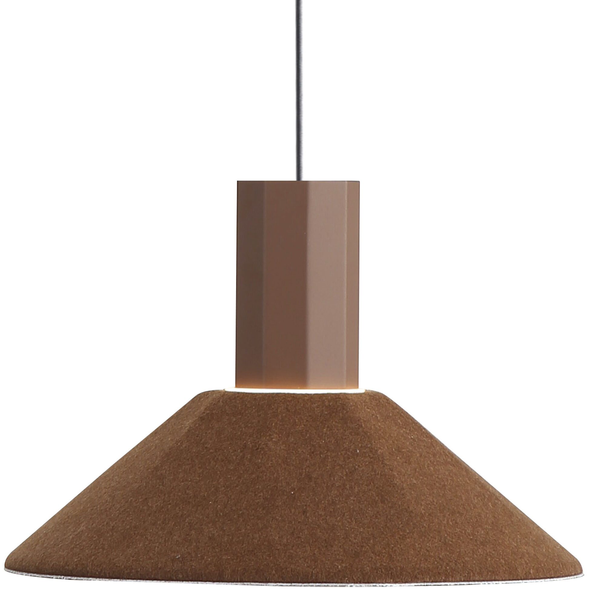 Faroe Pendant Ceiling Light in Earth Yellow/Grey