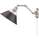 Orwell 1 Light 10 inch Pewter Articulating Wall Sconce Wall Light in Rubbed Bronze, Adjustable