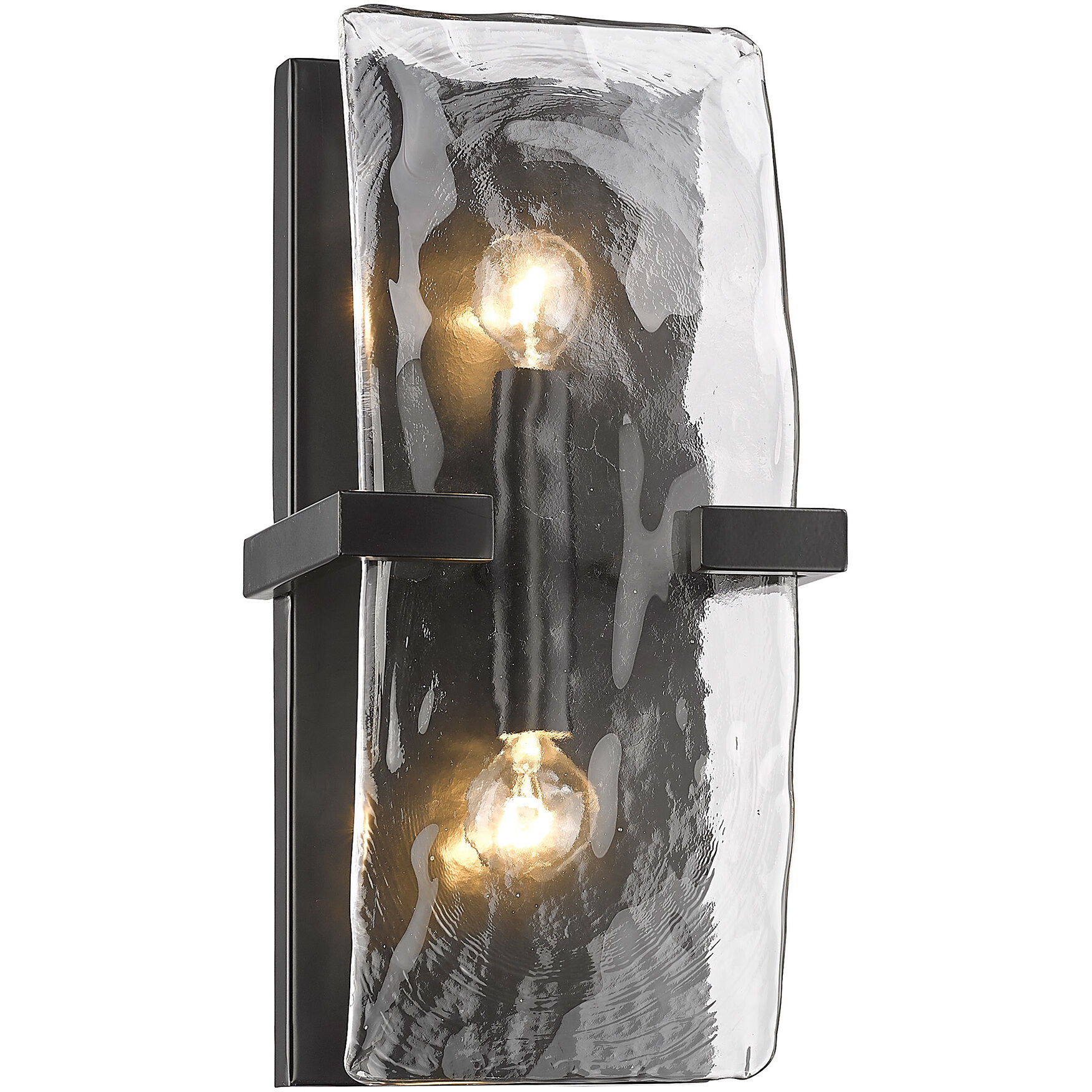 Aenon 2 Light 6.25 inch Matte Black Wall Sconce Wall Light