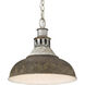Kinsley Pendant Ceiling Light in Antique Rust, Large