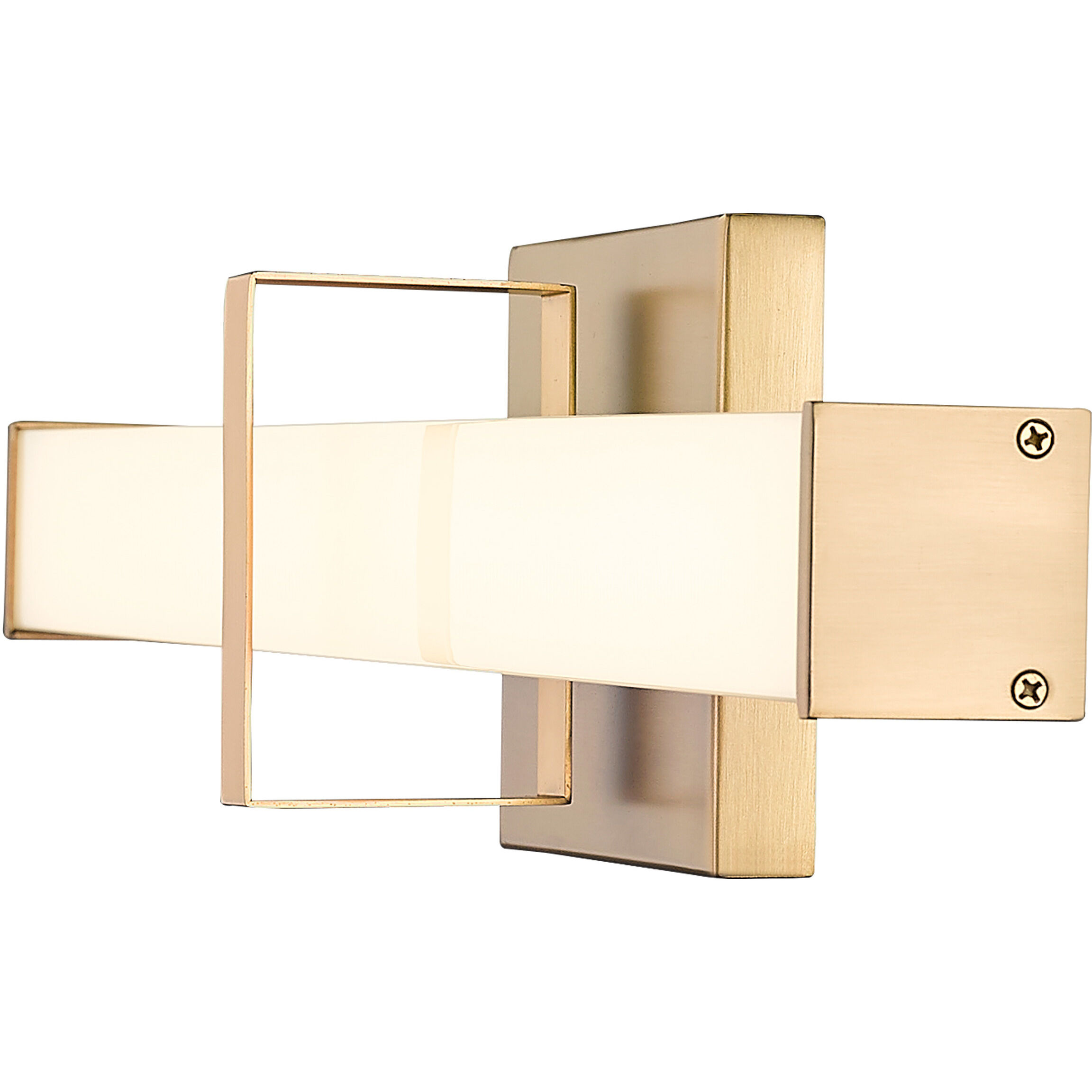 Elon Vanity Wall Light in Brushed Champagne Brass