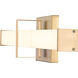 Elon Vanity Wall Light in Brushed Champagne Brass