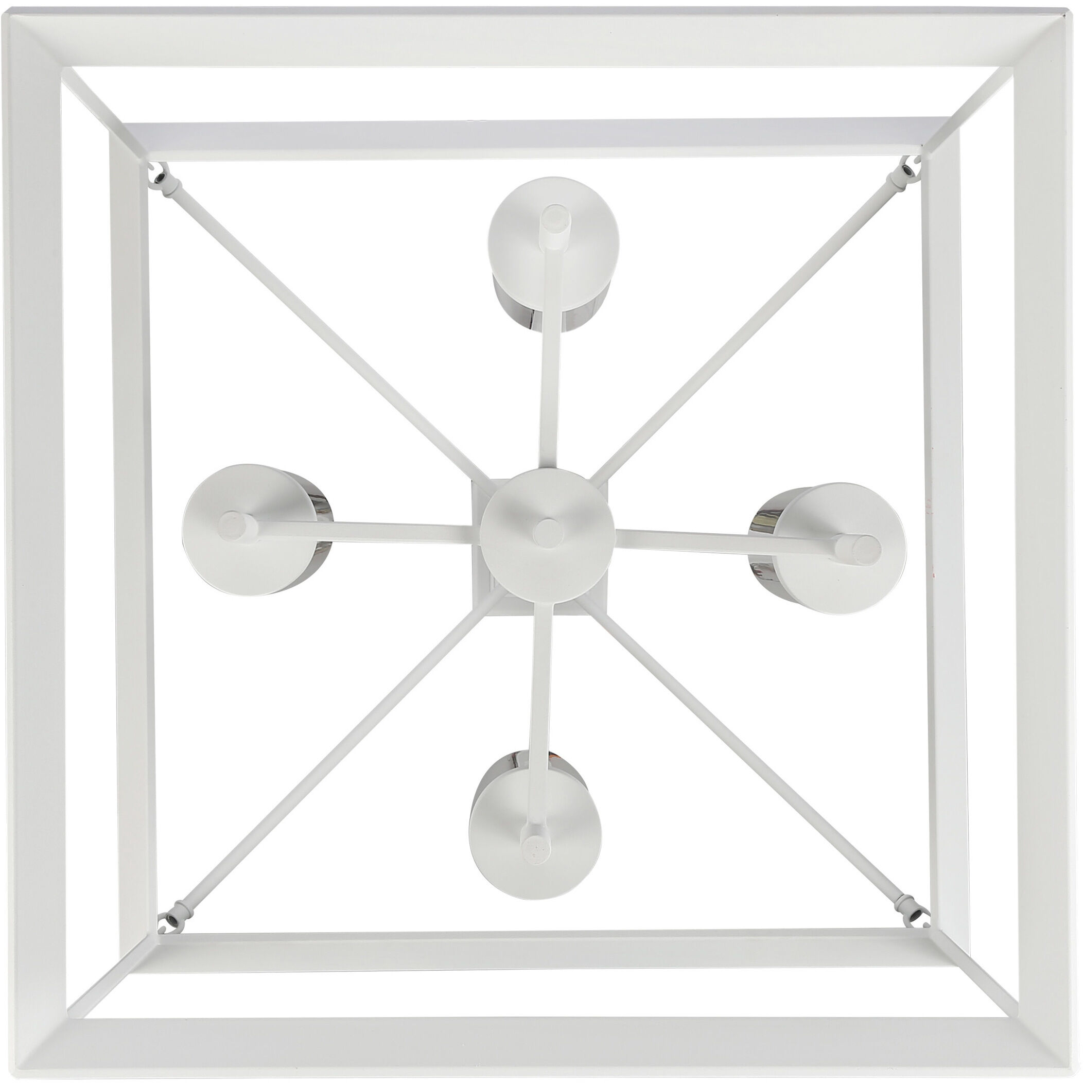 Smyth 4 Light 21 inch Natural White Chandelier Ceiling Light in Clear Glass