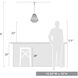 Valentina 1 Light 12.25 inch Matte Black Pendant Ceiling Light, Medium