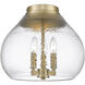 Ariella 3 Light 13.75 inch Brushed Champagne Brass Flush Mount Ceiling Light