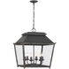 Abingdon Pendant Ceiling Light in Antique Black Iron