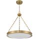 Cameron 1 Light 24 inch Brushed Champagne Brass Pendant Ceiling Light