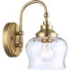 Daphne Wall Sconce Wall Light in Brushed Champagne Bronze