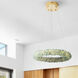Ziva Corallo LED 29.5 inch Turquoise Chandelier Ceiling Light