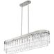 Ciara Linear Pendant Ceiling Light in Peruvian Silver