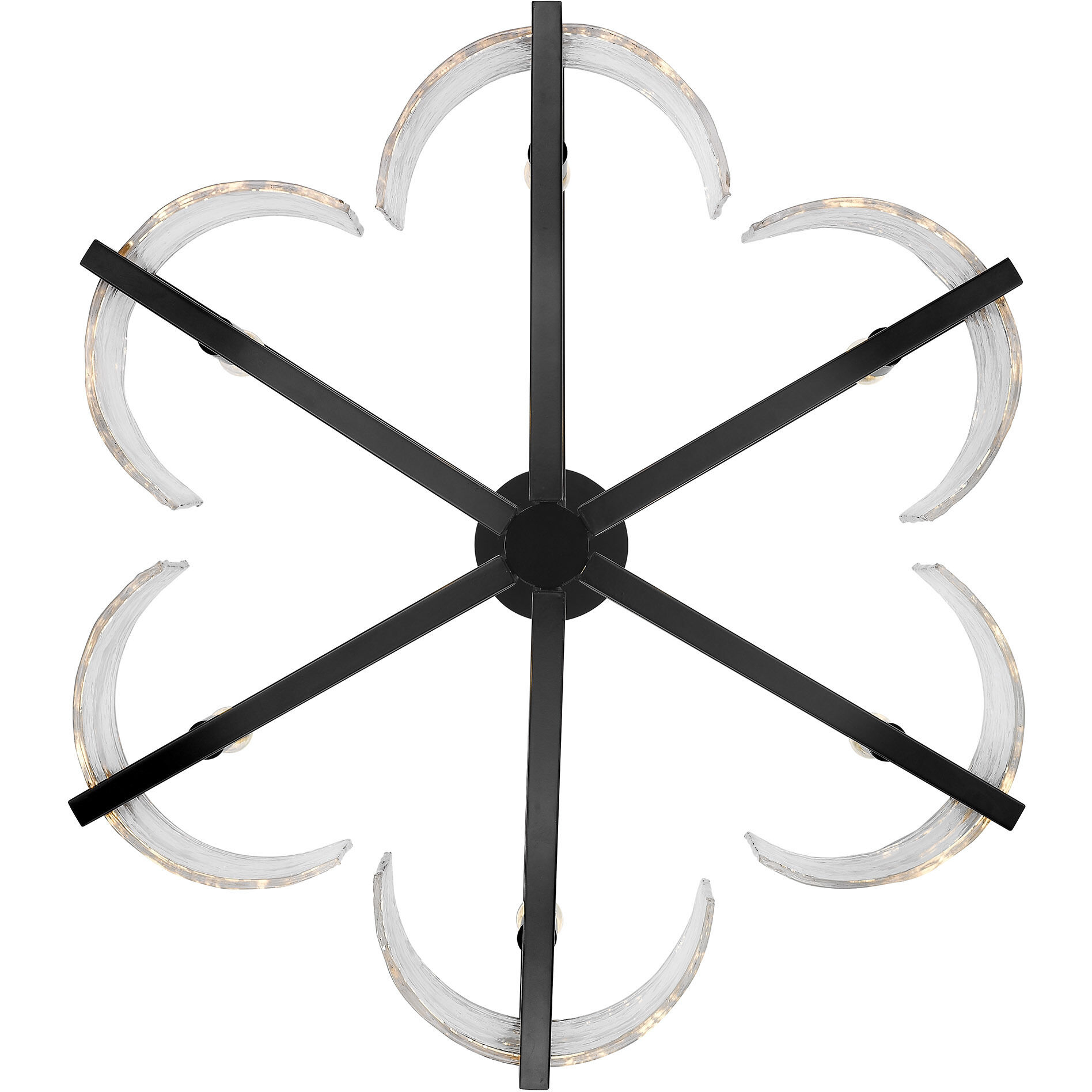 Varsha 27.5 inch 60.00 watt Matte Black Chandelier Ceiling Light