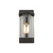 Monroe 1 Light 5 inch Matte Black with Gold Highlights Wall Sconce Wall Light in Clear Glass