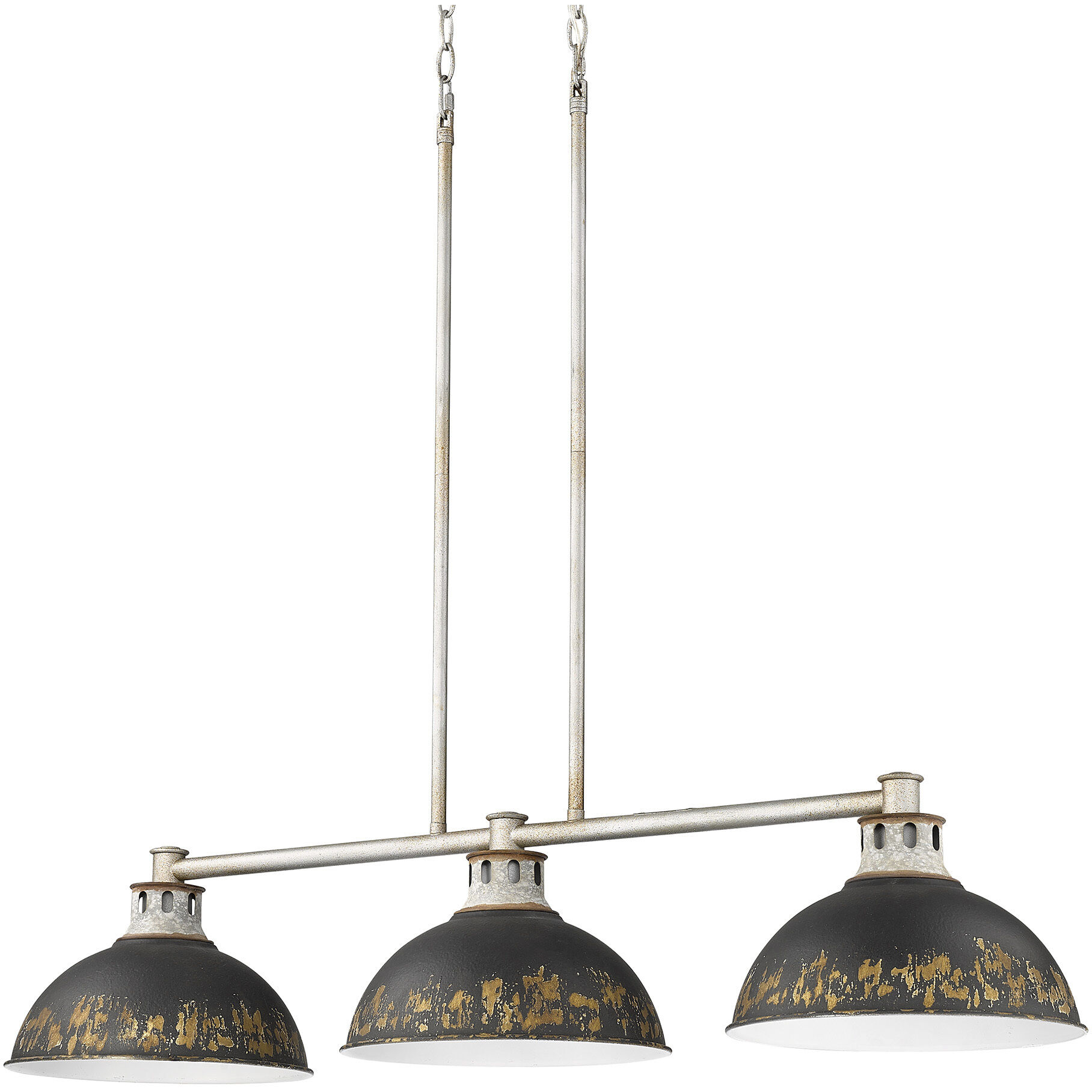 Kinsley Island Light Ceiling Light in Antique Black Iron