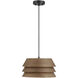Yep Aalto 1 Light 13.25 inch Dark Walnut Pendant Ceiling Light